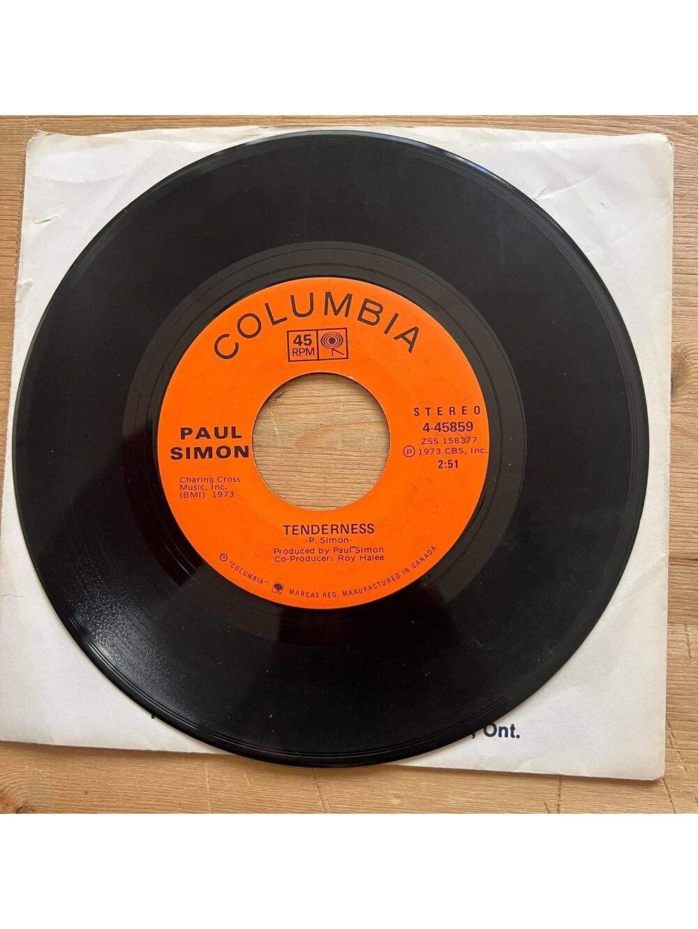 Paul Simon - Tenderness/Kodachrome 45rpm VG+ R19
